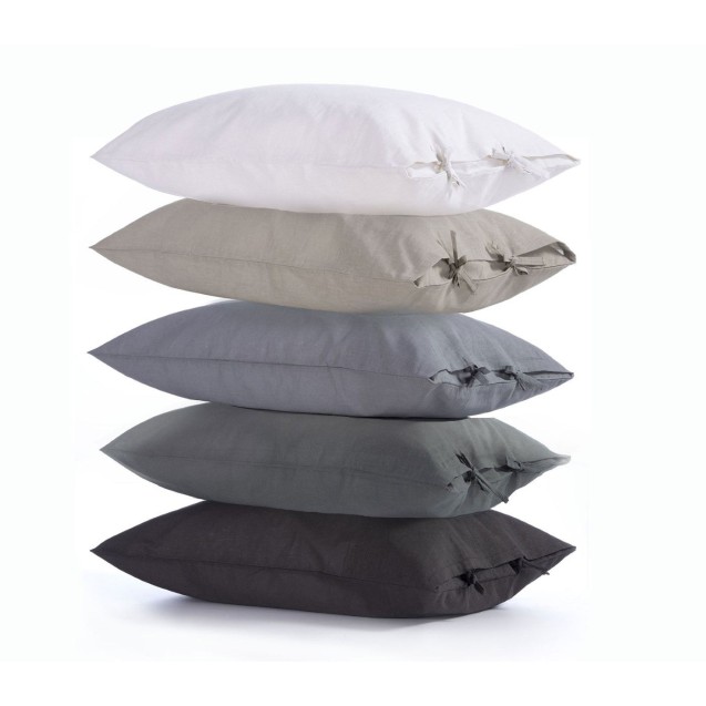 Σετ Μαξιλαροθήκες 2 Τεμαχίων Nef-Nef Cotton-Linen Anthracite 52x72 Σετ Μαξιλαροθήκες 2 Τεμαχίων Nef-Nef Cotton-Linen Anthracite 52x72