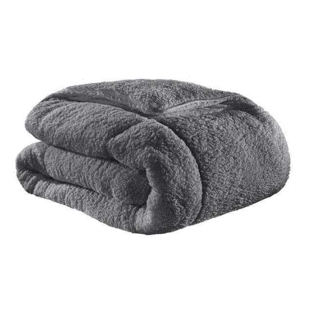 Πάπλωμα Υπέρδιπλο Guy Laroche Mouton Anthracite 220x240 Πάπλωμα Υπέρδιπλο Guy Laroche Mouton Anthracite 220x240