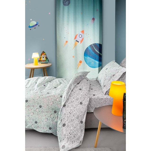Σετ Παιδικά Σεντόνια Μονά 3 Τεμαχίων Guy Laroche Cosmic 160x250 Σετ Παιδικά Σεντόνια Μονά 3 Τεμαχίων Guy Laroche Cosmic 160x250