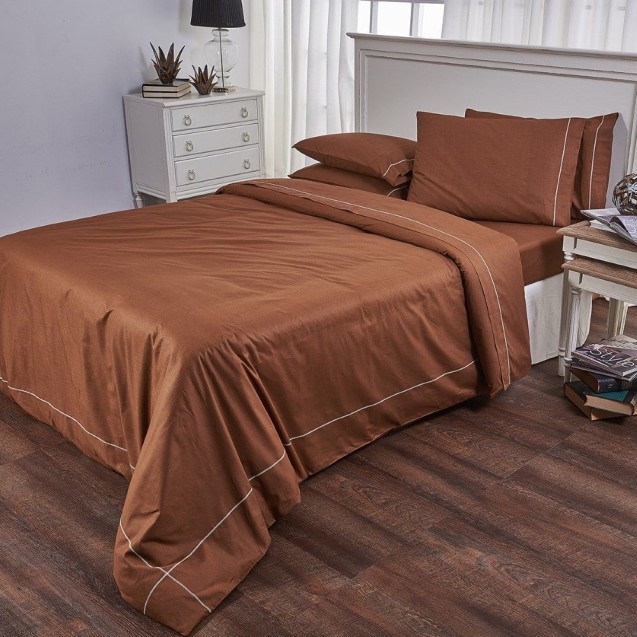 Σετ Σεντόνια Μονά 3 Τεμαχίων 19V69 Arcobaleno Bello Chocolate 175x270 Σετ Σεντόνια Μονά 3 Τεμαχίων 19V69 Arcobaleno Bello Chocolate 175x270