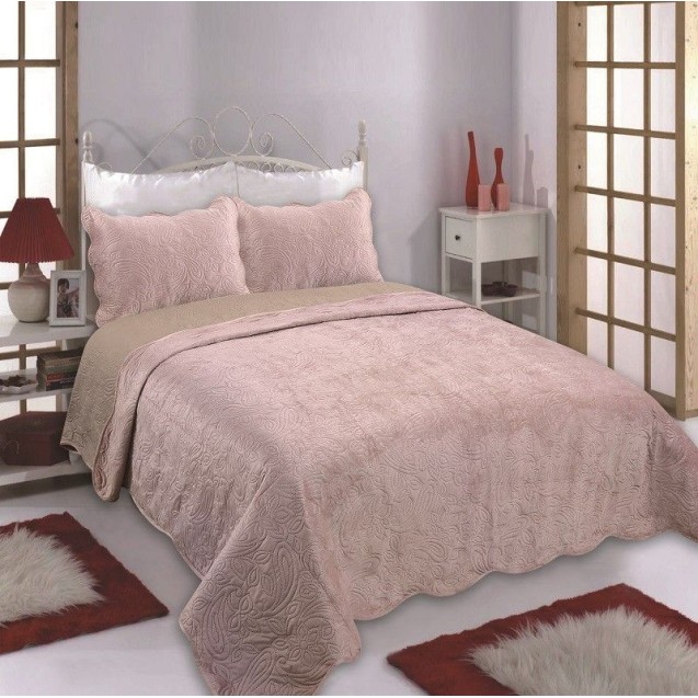 Σετ Κουβερλί Μονό 2 Τεμαχίων Silk Fashion Supersoft NX2212 Pink 160x220 Σετ Κουβερλί Μονό 2 Τεμαχίων Silk Fashion Supersoft NX2212 Pink 160x220