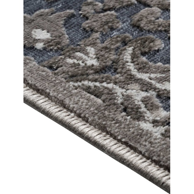 Χαλί Στρόγγυλο Madi Branches Grey Δ140 Χαλί Στρόγγυλο Madi Branches Grey Δ140
