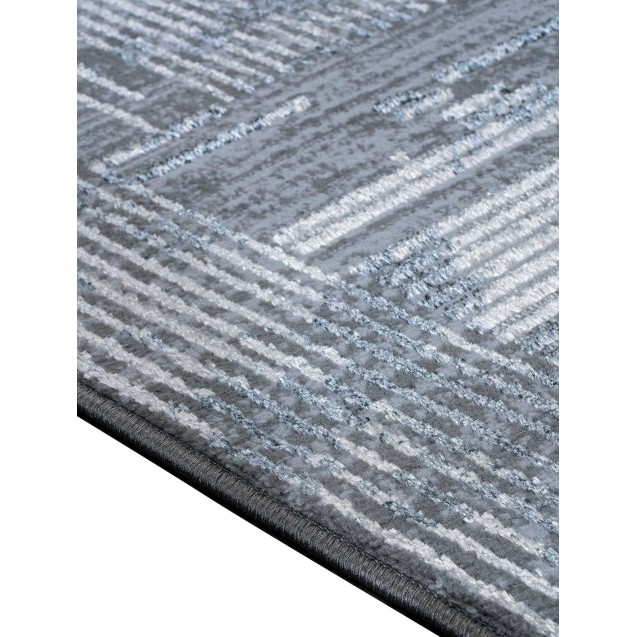 Χαλί Στρόγγυλο Madi Feathers Grey Δ165 Χαλί Στρόγγυλο Madi Feathers Grey Δ165