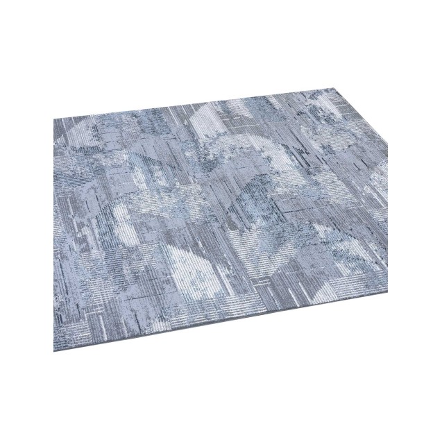 Χαλί Στρόγγυλο Madi Feathers Grey Δ165 Χαλί Στρόγγυλο Madi Feathers Grey Δ165