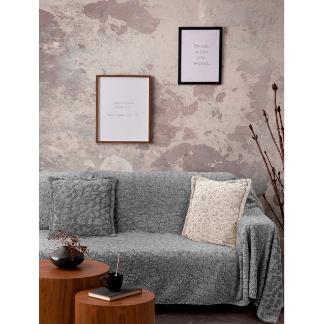 Μαξιλαροθήκη Διακόσμησης Madi Rubble Grey 45x45 Μαξιλαροθήκη Διακόσμησης Madi Rubble Grey 45x45