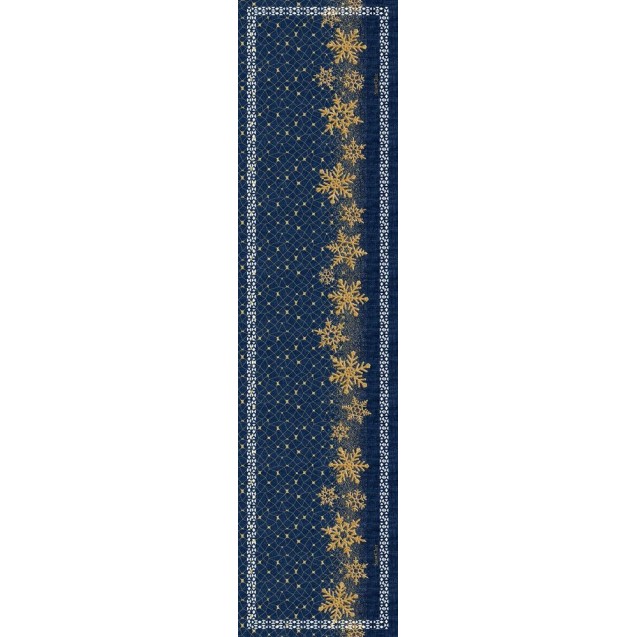 Runner Saint Clair Christmas 2031 Blue Laser Cut 40x160 Runner Saint Clair Christmas 2031 Blue Laser Cut 40x160