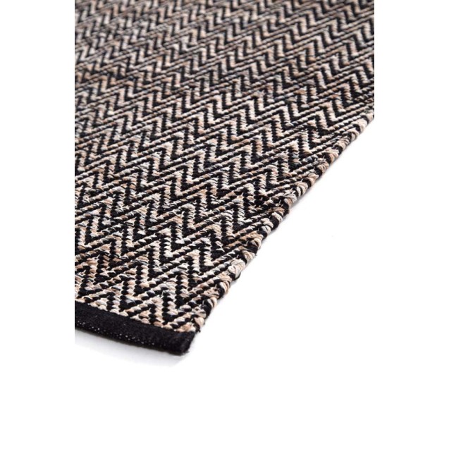 Χαλί Διάδρομος Royal Carpet Urban Cotton Kilim Venza Black 70x140 Χαλί Διάδρομος Royal Carpet Urban Cotton Kilim Venza Black 70x140