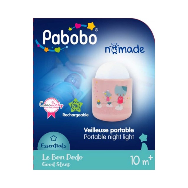 Φωτάκι Νυκτός Αυτόνομο Pabobo Pink BR76561 Φωτάκι Νυκτός Αυτόνομο Pabobo Pink BR76561