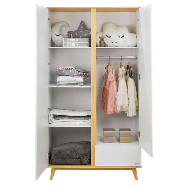 Ντουλάπα Δίφυλλη Bebe Stars Cappuccino 460-22 Ντουλάπα Δίφυλλη Bebe Stars Cappuccino 460-22