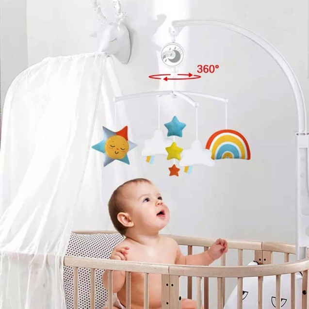 Mobile Κούνιας Bebe Stars Rainbow 854-100 Mobile Κούνιας Bebe Stars Rainbow 854-100