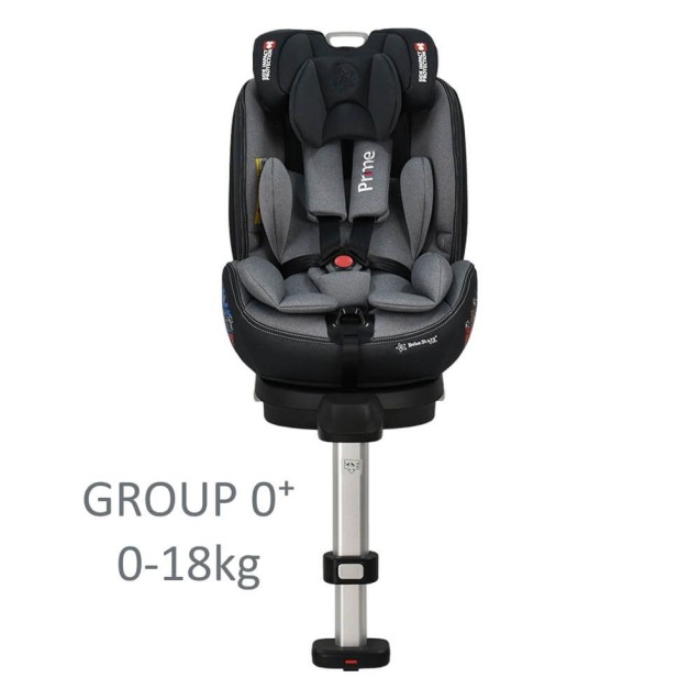 Κάθισμα Αυτοκινήτου Bebe Stars Prime I-Size 360° Grey 915-186 Κάθισμα Αυτοκινήτου Bebe Stars Prime I-Size 360° Grey 915-186