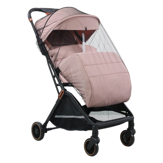 Καρότσι Bebe Stars City Automatic Powder Pink 193-185 Καρότσι Bebe Stars City Automatic Powder Pink 193-185