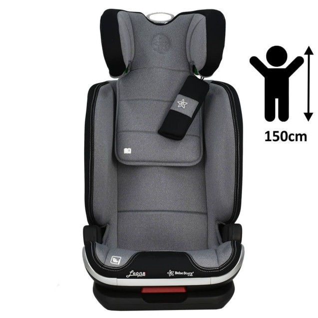 Κάθισμα Αυτοκινήτου Bebe Stars Leon Plus Isofix I-Size Grey 944-186 Κάθισμα Αυτοκινήτου Bebe Stars Leon Plus Isofix I-Size Grey 944-186
