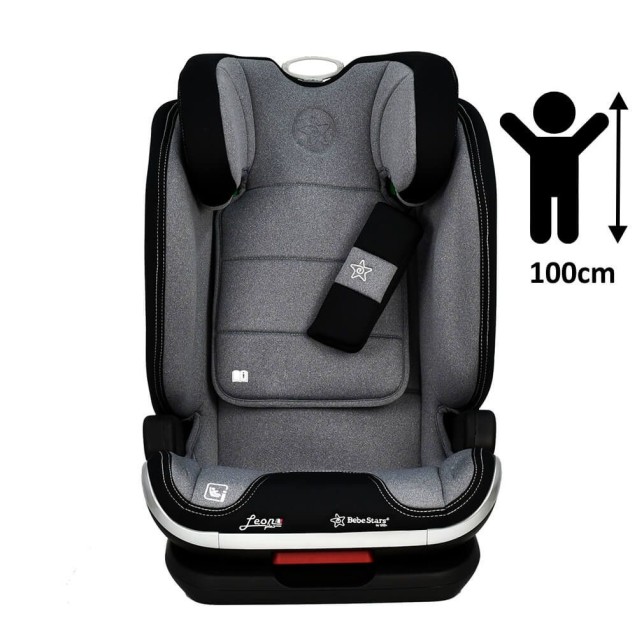Κάθισμα Αυτοκινήτου Bebe Stars Leon Plus Isofix I-Size Grey 944-186 Κάθισμα Αυτοκινήτου Bebe Stars Leon Plus Isofix I-Size Grey 944-186