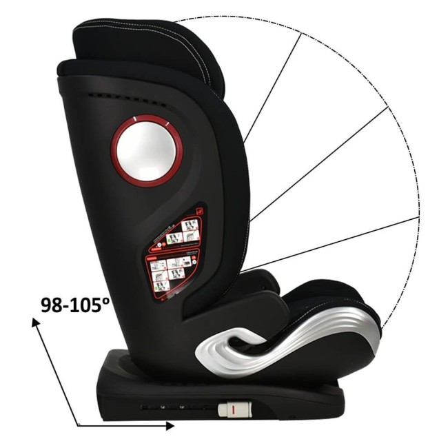 Κάθισμα Αυτοκινήτου Bebe Stars Leon Plus Isofix I-Size Black 944-188 Κάθισμα Αυτοκινήτου Bebe Stars Leon Plus Isofix I-Size Black 944-188
