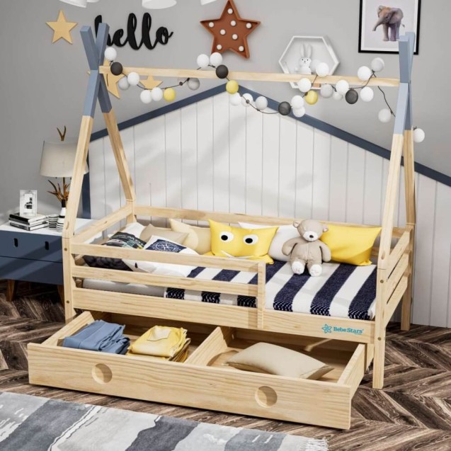 Παιδικό Κρεβάτι Bebe Stars Montessori Galaxy 438-05 Παιδικό Κρεβάτι Bebe Stars Montessori Galaxy 438-05
