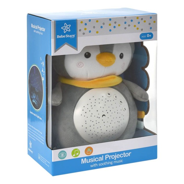 Μουσικός Προβολέας Bebe Stars Penguin 855-172 Μουσικός Προβολέας Bebe Stars Penguin 855-172