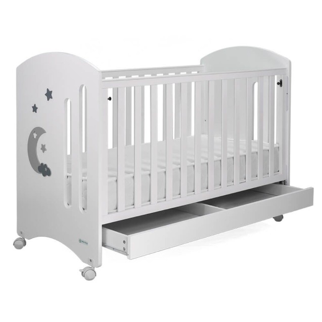 Κούνια Bebe Stars Azure White 450-02 Κούνια Bebe Stars Azure White 450-02