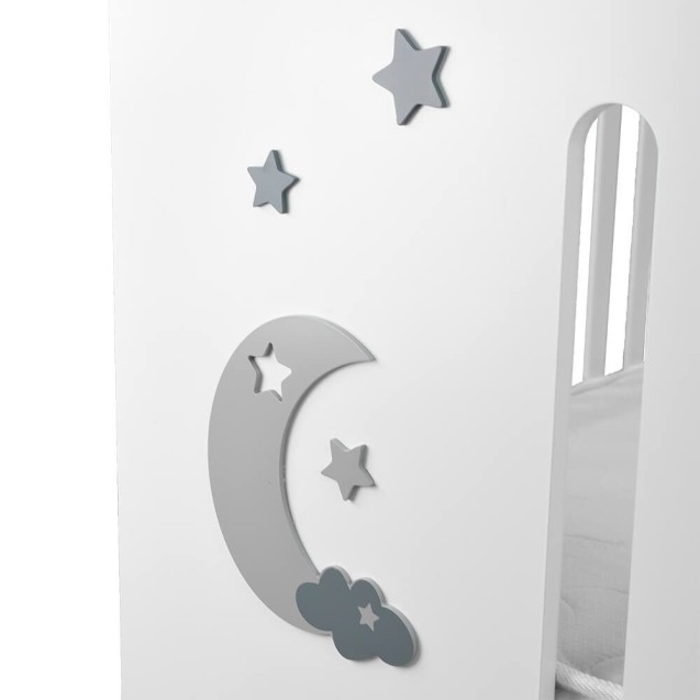 Κούνια Bebe Stars Azure White 450-02 Κούνια Bebe Stars Azure White 450-02