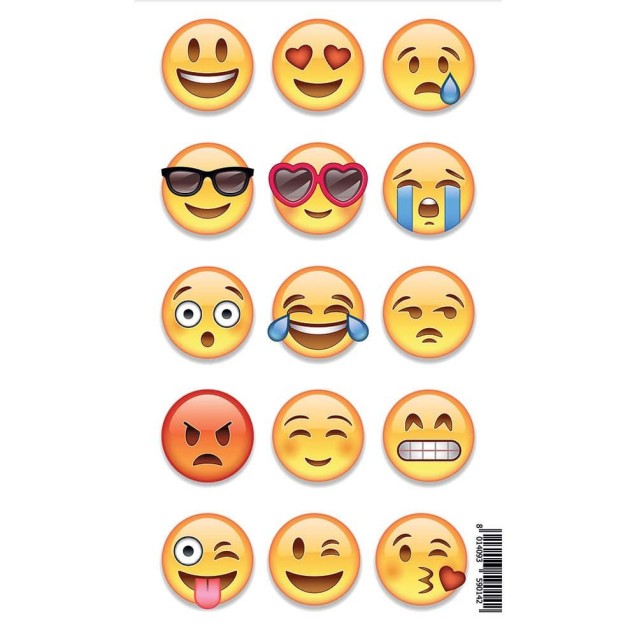 Αυτοκόλλητα Τοίχου Βινυλίου Ango Emoji XS 59014 Αυτοκόλλητα Τοίχου Βινυλίου Ango Emoji XS 59014
