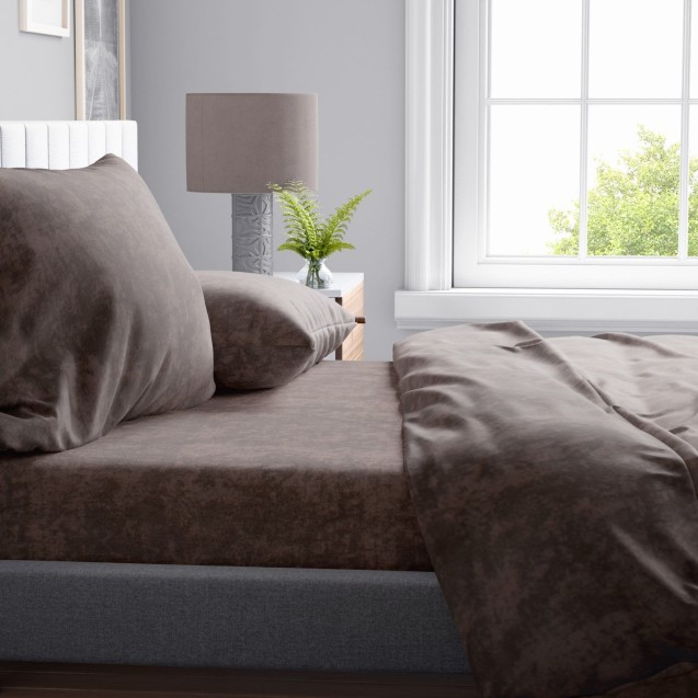 Σετ Σεντόνια King Size 4 Τεμαχίων Dimcol Shadow 22 Brown 240x270 Σετ Σεντόνια King Size 4 Τεμαχίων Dimcol Shadow 22 Brown 240x270
