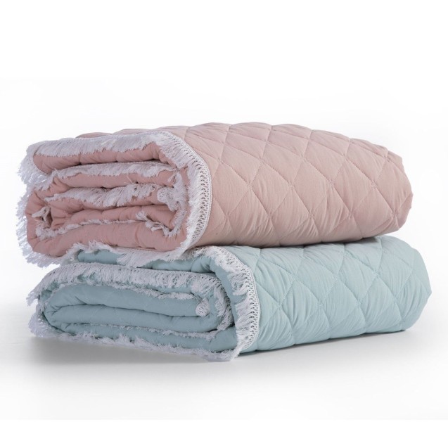 Κουβερλί Μονό Nef-Nef Edna Salmon 160x220 Κουβερλί Μονό Nef-Nef Edna Salmon 160x220