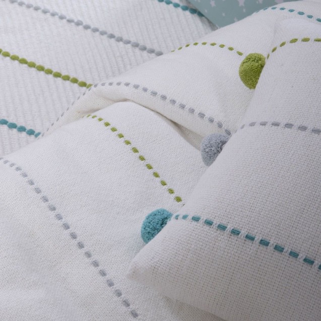 Βρεφικό Μαξιλάρι Διακόσμησης Nef-Nef Life Line Aqua/Lime 35x35 Βρεφικό Μαξιλάρι Διακόσμησης Nef-Nef Life Line Aqua/Lime 35x35
