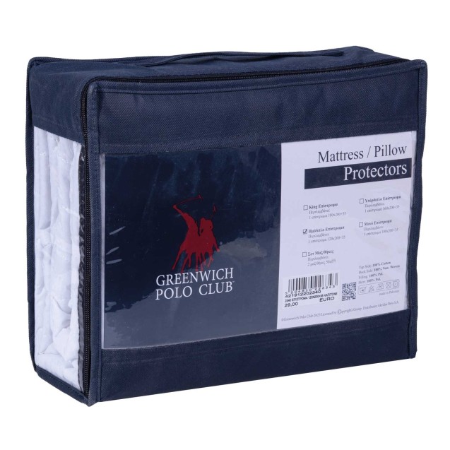 Επίστρωμα Καπιτονέ Ημίδιπλο Greenwich Polo Club 2340 120x200+35 Επίστρωμα Καπιτονέ Ημίδιπλο Greenwich Polo Club 2340 120x200+35
