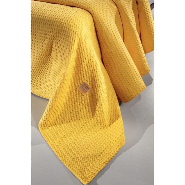 Κουβέρτα Πικέ Υπέρδιπλη Guy Laroche Vivid Yellow 230x260 Κουβέρτα Πικέ Υπέρδιπλη Guy Laroche Vivid Yellow 230x260