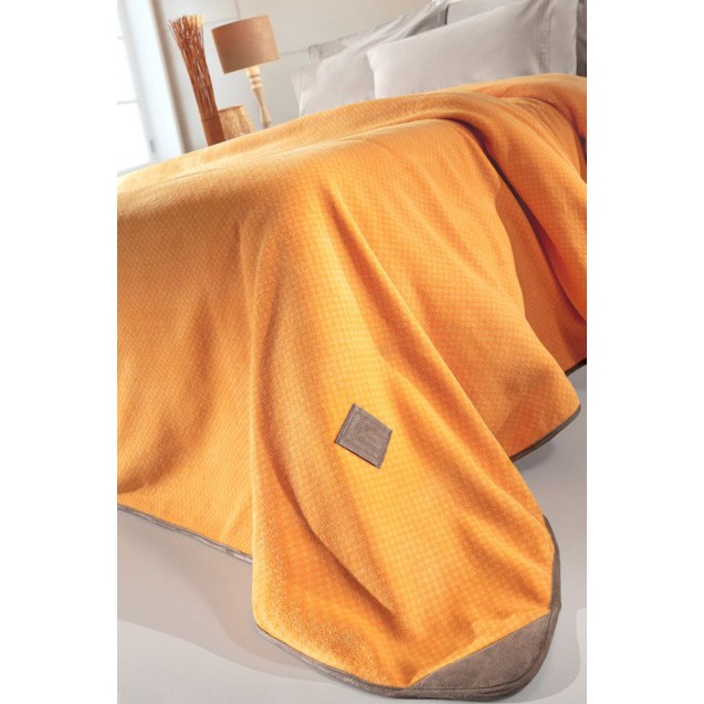 Κουβέρτα Fleece Διπλής Όψης Μονή Guy Laroche Polar Mango 170x250 Κουβέρτα Fleece Διπλής Όψης Μονή Guy Laroche Polar Mango 170x250