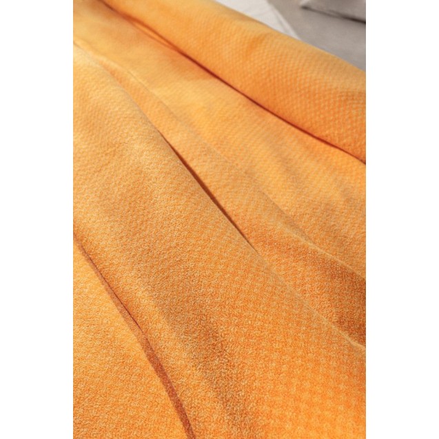 Κουβέρτα Fleece Διπλής Όψης Μονή Guy Laroche Polar Mango 170x250 Κουβέρτα Fleece Διπλής Όψης Μονή Guy Laroche Polar Mango 170x250