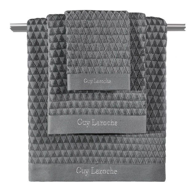 Σετ Πετσέτες 3 Τεμαχίων Guy Laroche Tokyo Anthracite Σετ Πετσέτες 3 Τεμαχίων Guy Laroche Tokyo Anthracite