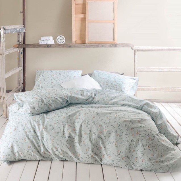 Σετ Σεντόνια King Size 4 Τεμαχίων Rythmos Carlin Μπλε 270x290 Σετ Σεντόνια King Size 4 Τεμαχίων Rythmos Carlin Μπλε 270x290