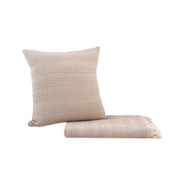 Μαξιλαροθήκη Διακόσμησης Madi Herhaling Beige 45x45 Μαξιλαροθήκη Διακόσμησης Madi Herhaling Beige 45x45