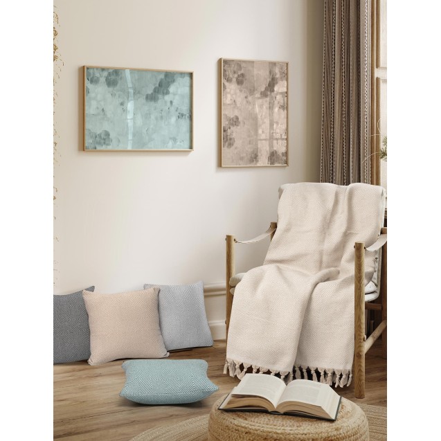 Μαξιλαροθήκη Διακόσμησης Madi Vorm Beige 45x45 Μαξιλαροθήκη Διακόσμησης Madi Vorm Beige 45x45