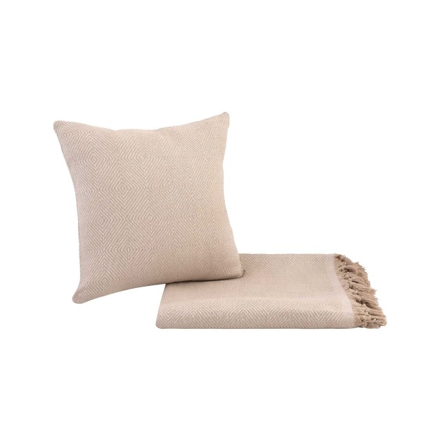 Μαξιλαροθήκη Διακόσμησης Madi Vorm Beige 45x45 Μαξιλαροθήκη Διακόσμησης Madi Vorm Beige 45x45