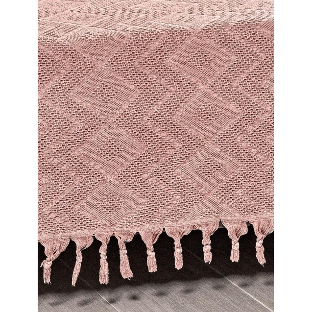 Κουβέρτα Πικέ Υπέρδιπλη Madi Tifoon Pink 220x240 Κουβέρτα Πικέ Υπέρδιπλη Madi Tifoon Pink 220x240