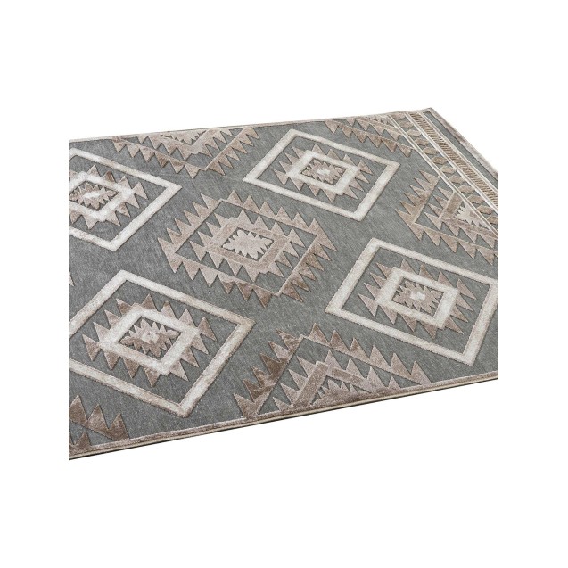 Σετ Ταπέτα Κρεβατοκάμαρας 3 Τεμαχίων Madi Crystallini Grey 67x140 & 67x230 Σετ Ταπέτα Κρεβατοκάμαρας 3 Τεμαχίων Madi Crystallini Grey 67x140 & 67x230