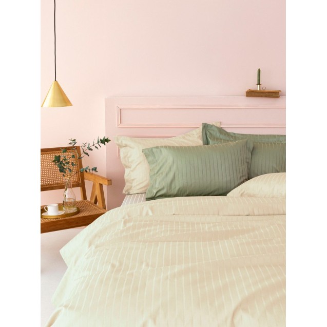 Σεντόνι Υπέρδιπλο Palamaiki Sateen Riga Cream 240x270 Σεντόνι Υπέρδιπλο Palamaiki Sateen Riga Cream 240x270