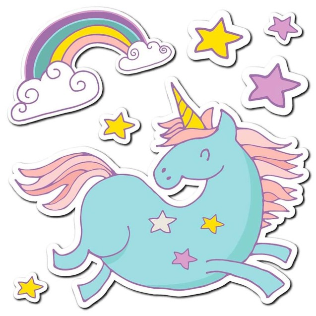 Αυτοκόλλητα Τοίχου Βινυλίου Ango Unicorns Princess 11113 Αυτοκόλλητα Τοίχου Βινυλίου Ango Unicorns Princess 11113