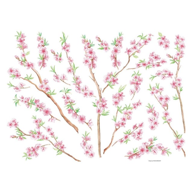 Αυτοκόλλητα Τοίχου Βινυλίου Ango Peach Branch 44232 Αυτοκόλλητα Τοίχου Βινυλίου Ango Peach Branch 44232