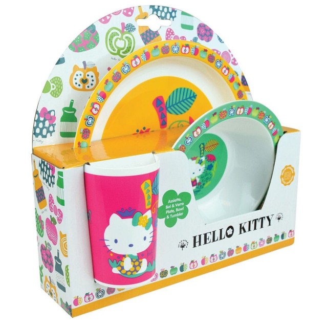 Παιδικό Σετ Φαγητού 3 Τεμαχίων Ango Hello Kitty 005988 Παιδικό Σετ Φαγητού 3 Τεμαχίων Ango Hello Kitty 005988