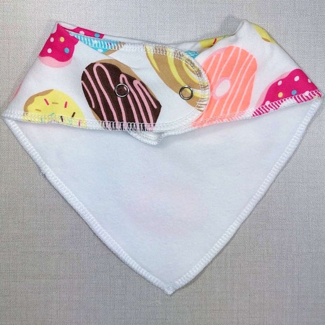 Σαλιάρα Μπαντάνα Morven 23017 Donuts 23x20 Σαλιάρα Μπαντάνα Morven 23017 Donuts 23x20
