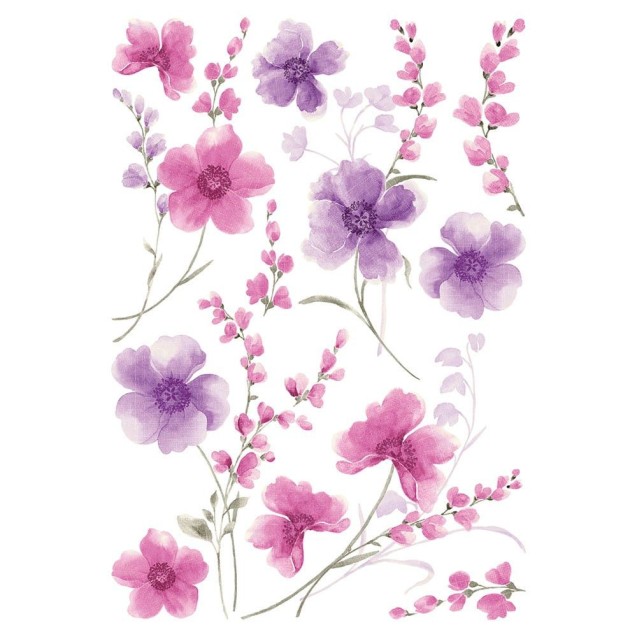Αυτοκόλλητα Τοίχου Ango Purple Flowers 44231 Αυτοκόλλητα Τοίχου Ango Purple Flowers 44231