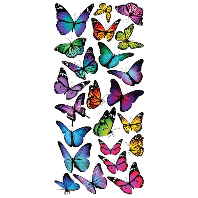 Αυτοκόλλητα Τοίχου Ango Colourful Butterflies 59602 Αυτοκόλλητα Τοίχου Ango Colourful Butterflies 59602