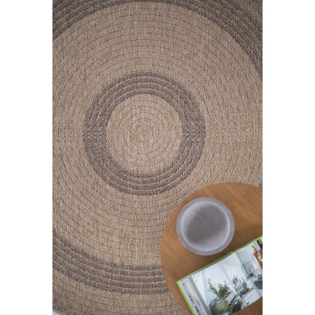 Χαλί Ψάθινο Στρόγγυλο Royal Carpet Avanos 8866 Black Δ160 Χαλί Ψάθινο Στρόγγυλο Royal Carpet Avanos 8866 Black Δ160