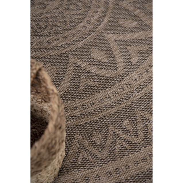 Χαλί Ψάθινο Στρόγγυλο Royal Carpet Avanos 8871 Black Δ160 Χαλί Ψάθινο Στρόγγυλο Royal Carpet Avanos 8871 Black Δ160
