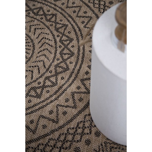 Χαλί Ψάθινο Στρόγγυλο Royal Carpet Avanos 8894 Black Δ200 Χαλί Ψάθινο Στρόγγυλο Royal Carpet Avanos 8894 Black Δ200