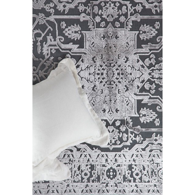 Χαλί Royal Carpet Lotus Summer 2927 Black Grey 140x200 Χαλί Royal Carpet Lotus Summer 2927 Black Grey 140x200