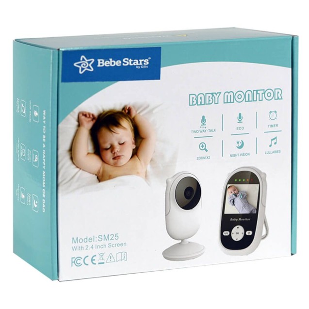 Ενδοεπικοινωνία με Κάμερα Bebe Stars 2,4" 9500 Ενδοεπικοινωνία με Κάμερα Bebe Stars 2,4" 9500